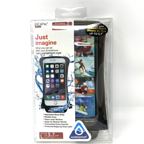 No brand Other - Waterproof Case Smartphone WP-C2 Dicapac Mobile Phone 14.5 cm 5.7" Cover Black